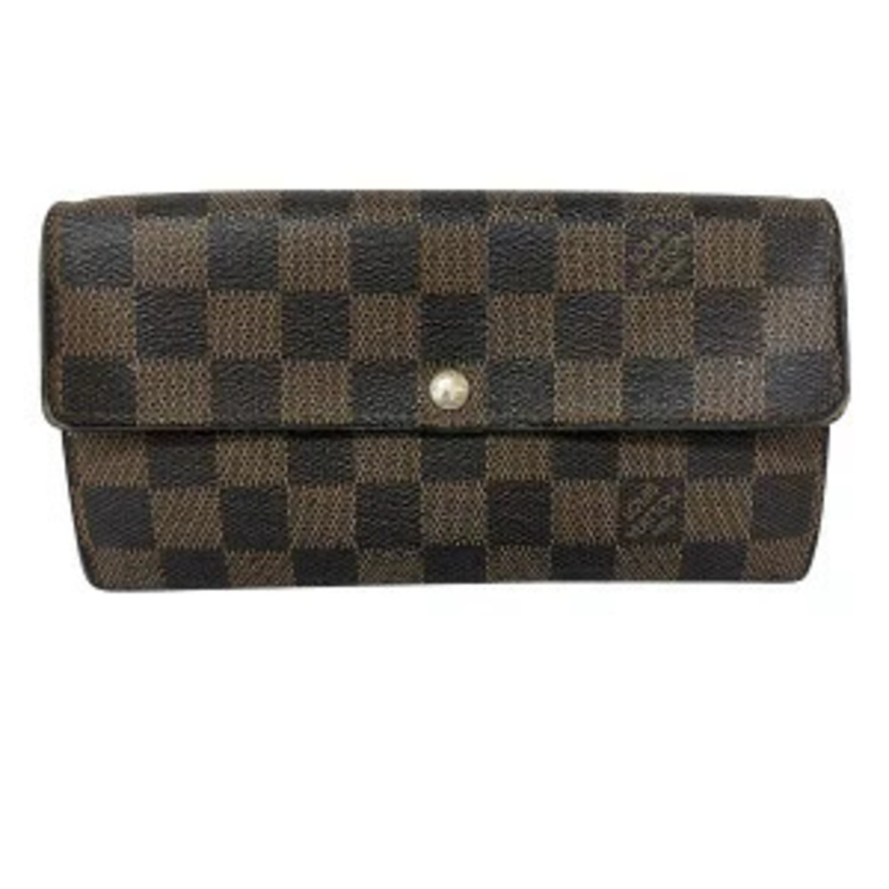 Louis Vuitton Damier Portefeuille Sarah Long Wallet Bi fold